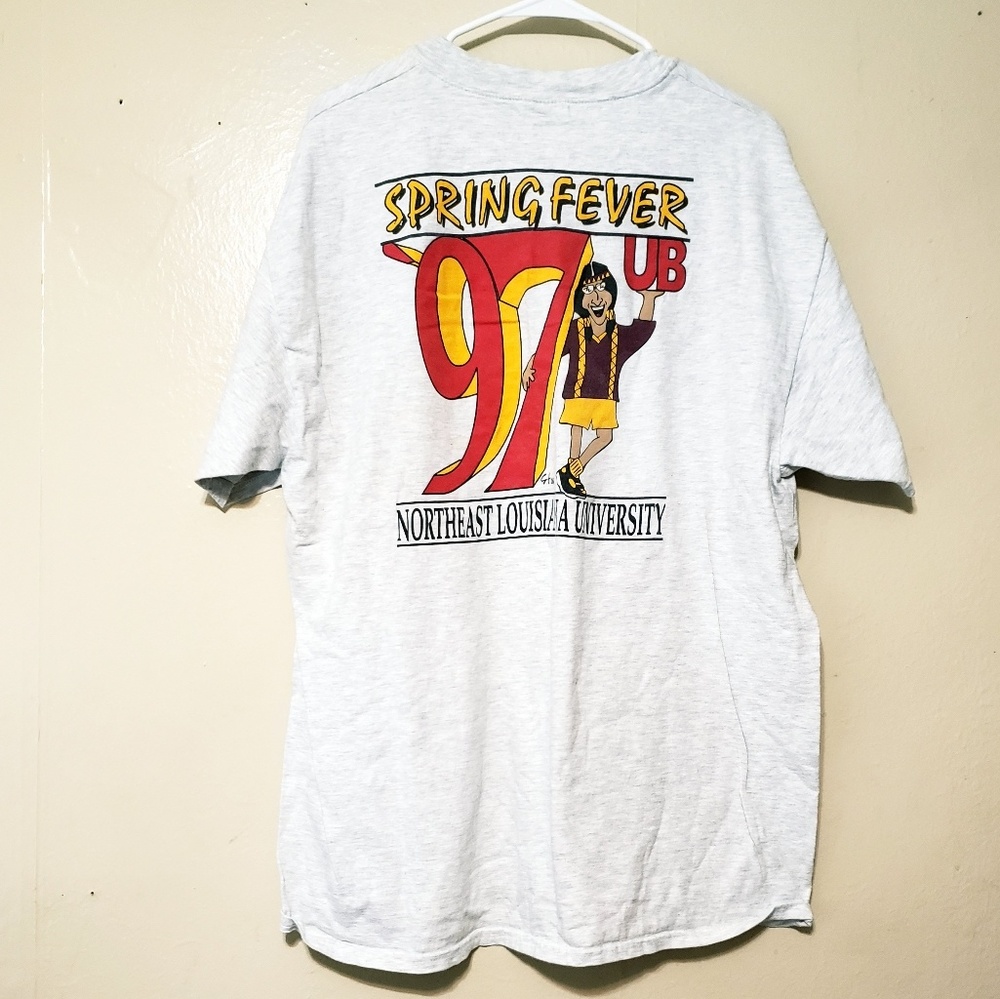 💥Vtg northern la university spring fever shirt 97